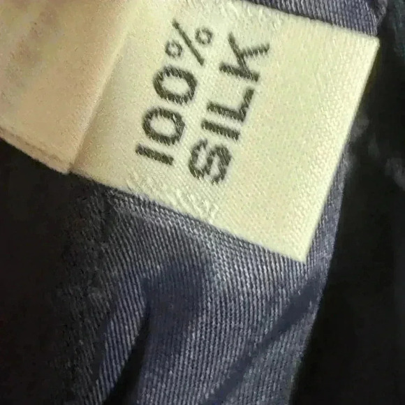 Assar pleated 100% silk navy gown size 12 maxi evening formal dress - Picture 6 of 6